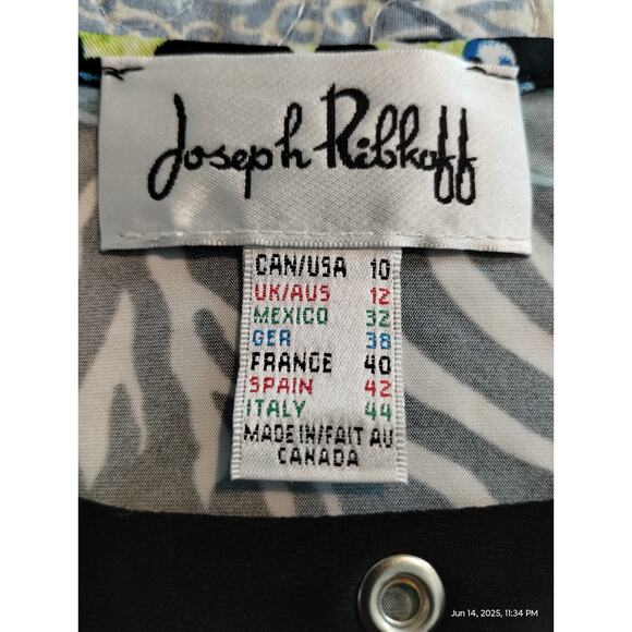 Y2K Joseph Ribkoff Women's Animal Print Tank top size 10 Wild Hippie Retro Wild - Picture 7 of 8